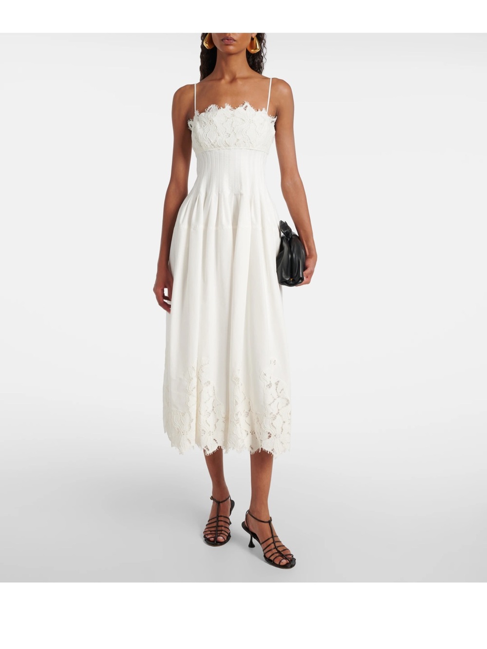 Jonathan Simkhai Lilianna sleeveless lace midi dress